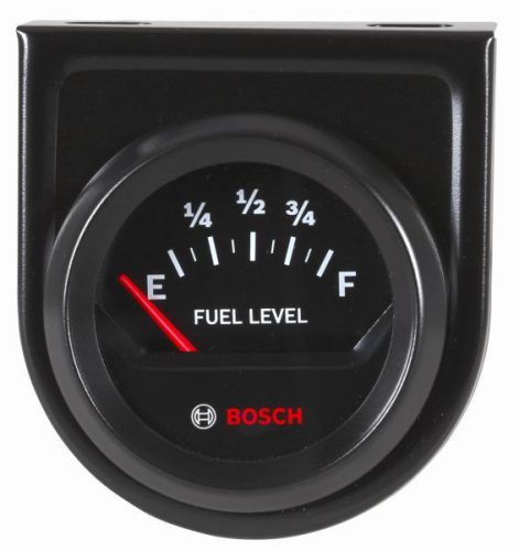 Bosch 2&#034; fuel level gauge black / black bezel new fst8219 authorized distributor