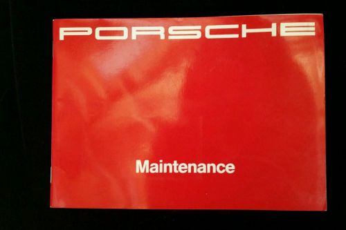1991 porsche  maintenance book  reprint wkd 90002392