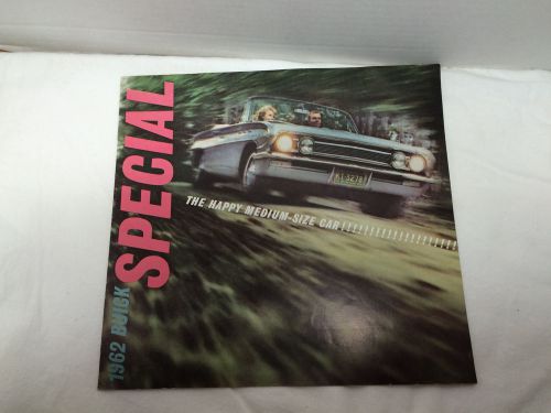 Vtg 1962 buick special advertising sales brochure booklet-deluxe convertible