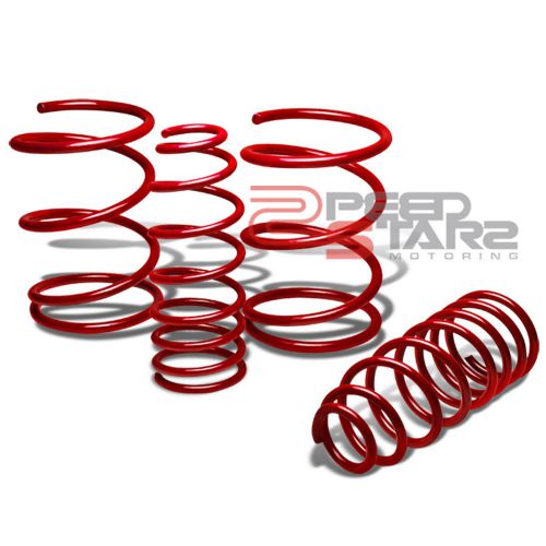 Lancer cy2a non-turbo red suspension coil lowering springs 1&#034; front/rear drop