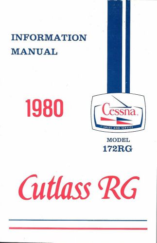 Cessna 1980 cutlass/rg (172rg) information manual
