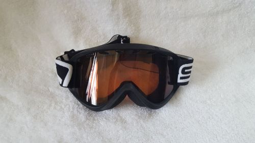 Scott usa recoil adult motocross mx atv utv goggle black amber lens