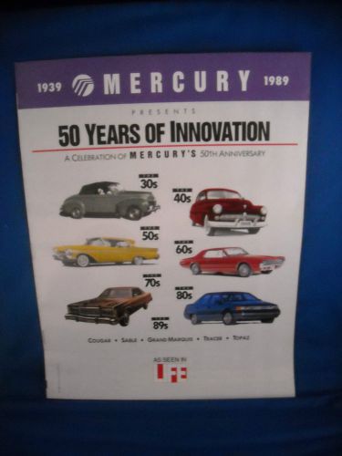 1939-1989 mercury special edition life magazine mercurys 50th anniversary &#034;nos&#034;