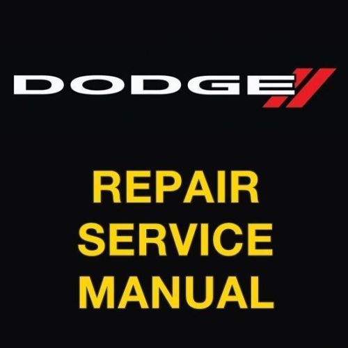 Dodge sprinter ncv3 2007 2008 2009 2010 factory repair service workshop manual