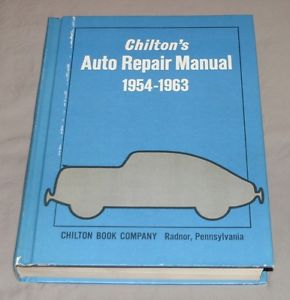 Chilton automotive repair manual 1954-1963