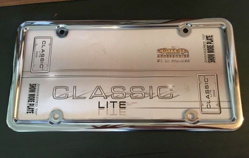 New cruiser accessories chrome classic lite car/truck license plate frame