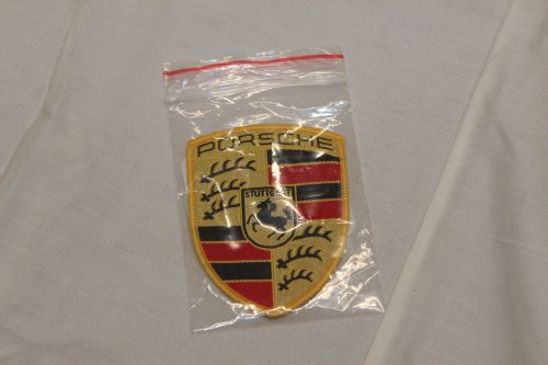Porsche genuine oem emblem - sew on crest     wap-107-067-14