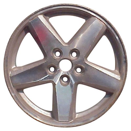 Oem reman 18x7 alloy wheel, rim sparkle silver painted with machined face - 9071