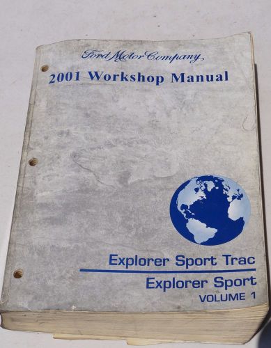 2001 ford explorer sport trac + explorer sport oem service shop manual vol 1