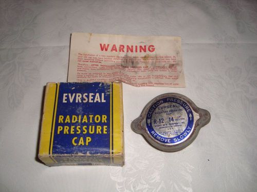 Vintage antique stant everseal cadillac radiator pressure cap 14# r-12 nos