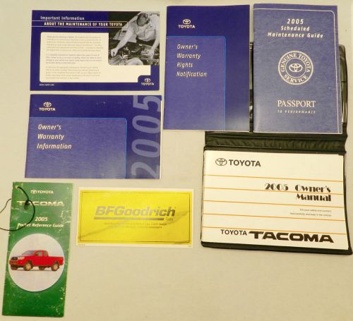 2005 toyota tacoma oem owner manual 01999-35862