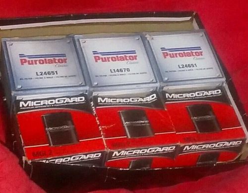 Box of 6 oil filters: purolator l14670 microgard mgl2