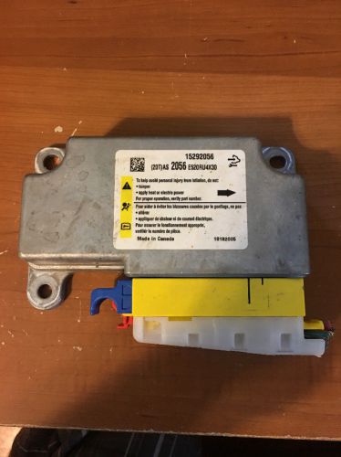 2006 chevy monte carlo airbag computer module part # 15292056 genuine gm used