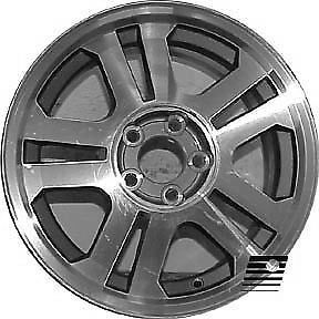 Ford mustang 2005-2008 17 inch used wheel, rim, machined w/silver