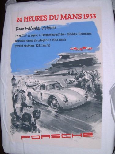 Porsche design men&#039;s nos 24th le mans 1953 t-shirt usa xxl: euro xxxl nib! nice!