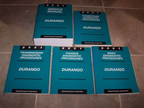 2001 dodge durango shop service repair manual + diagnostic slt 4.7l 5.9l v8 4wd