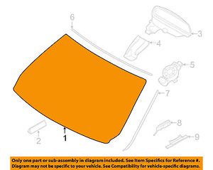 Bmw oem 14-16 428i-windshield glass 51317285897