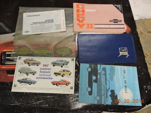 1967 nova oem protect-o-plate book owners manual acc booklet chevy ii ss l-79 67
