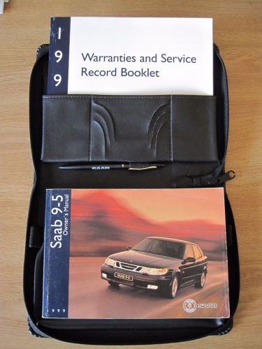 1999 saab 9-5 owner&#039;s manual with case, perfect condition