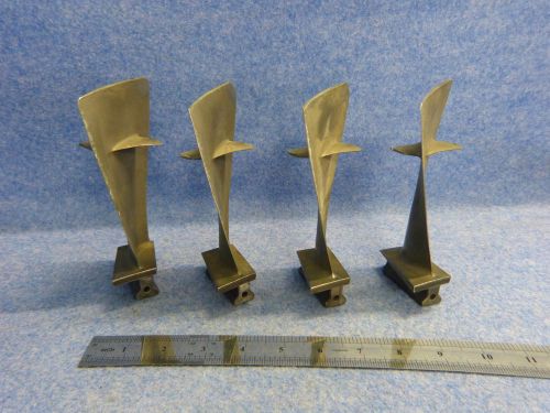 Lot of 4 aviation turbine engine blades only for collectors.