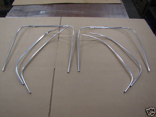 1966-67 gto/lemans molded bucket seat chrome piping