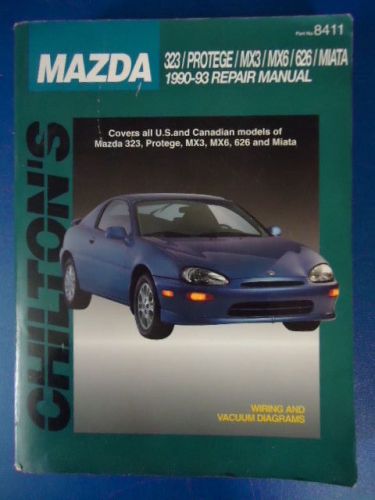 8411 chilton&#039;s mazda 1990-93 repair manual