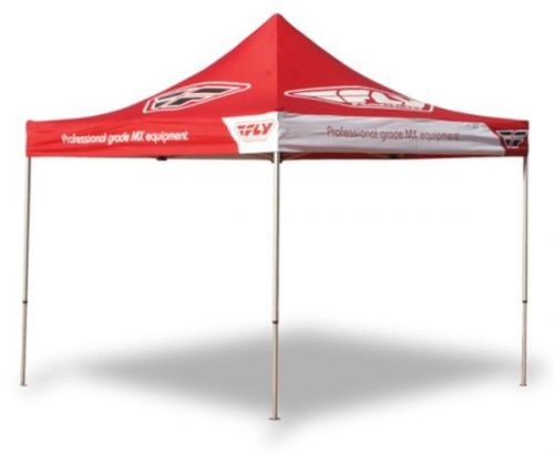 Fly racing canopy 10&#039; x 15&#039; / heavy duty frame red (can10x15ahd  red)