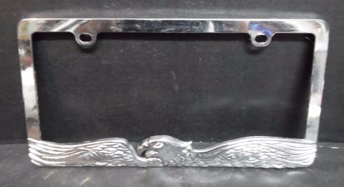 Rally mfg inc. silver eagle metal license plate cover (2a3)(mc)
