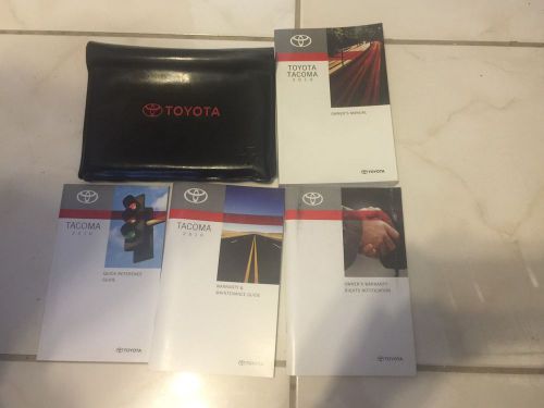 2010 toyota tacoma owner&#039;s manual with booklet&#039;s &amp; case
