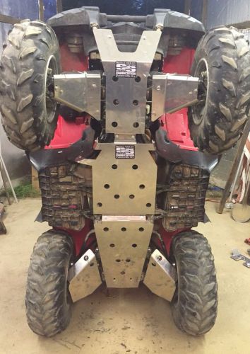 Yamaha grizzly 700 underbody armor skid plates and c/v boot guards full set 14+