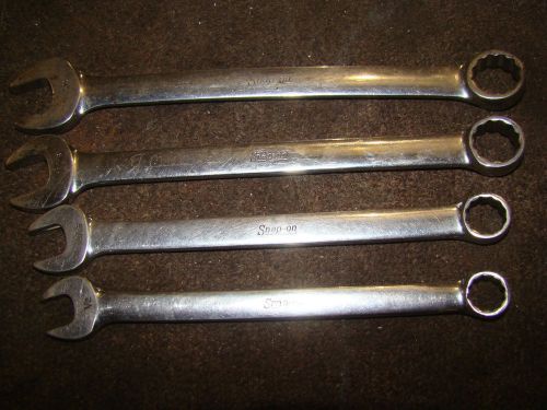 Snap on combination wrench set 1/2 9/16 11/16 3/4 oex16 18 22 24