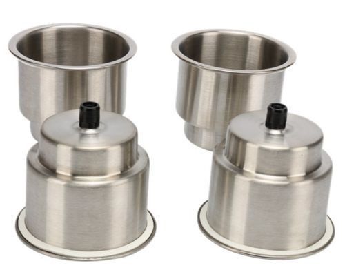 New 4pcs stainless steel cup drink holder for car truck camper rv marine boat rv