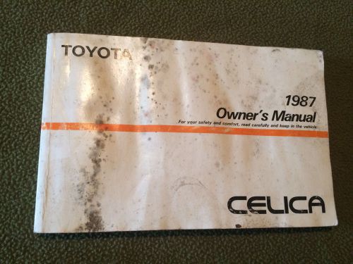 1987 toyota celica owners manual guide book operating instructions