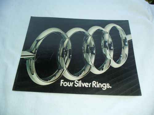 Vintage 1974 audi 100ls 100 ls brochure book specifications four silver rings