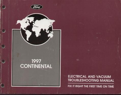 1997 lincoln continental electric vacuum trouble manual