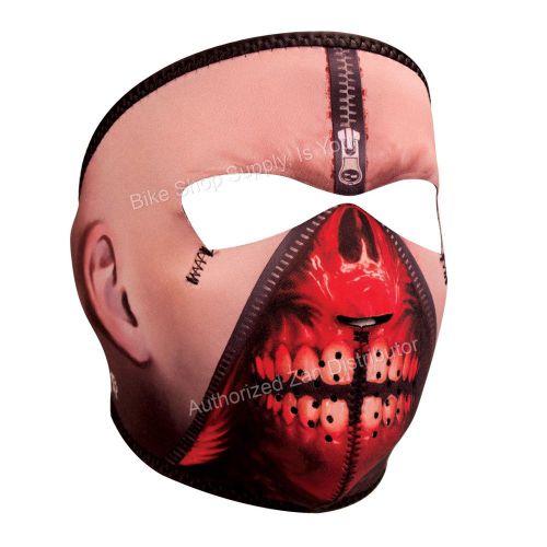 Zan headgear wnfm108, neoprene full mask, reverses to blk, zipper face face mask