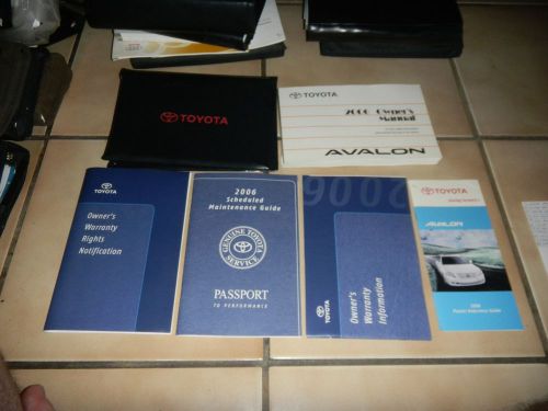 2006 toyota avalon  owners manual set + free shipping