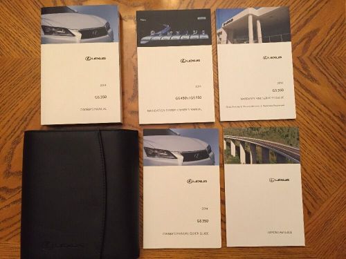 2014 lexus gs350/gs450h w/navigation complete factory owner&#039;s manual stock #069