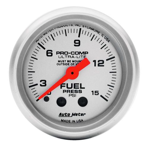 Autometer 4313 ultra-lite mechanical fuel pressure gauge