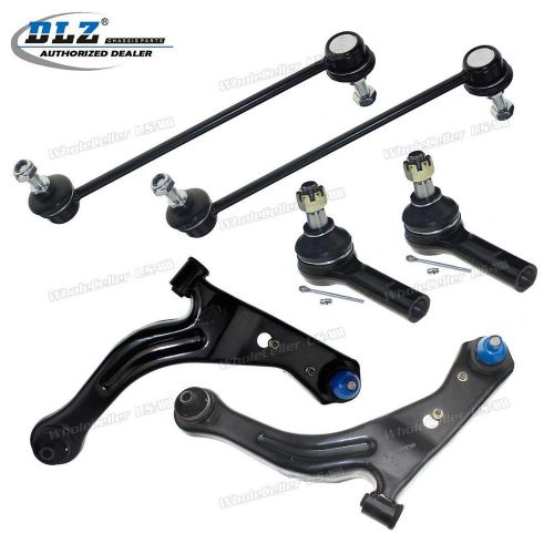6 pc kit for 01-04 escape tribute control arms ball joints tie rod 1 yr warranty
