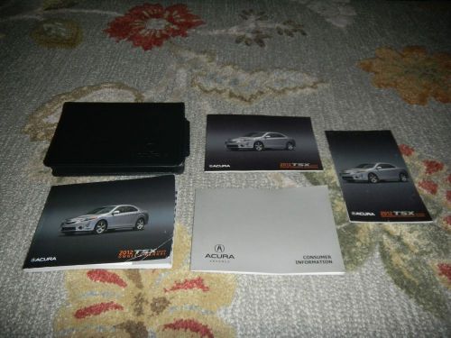 2012 acura tsx owners manual set + free shipping