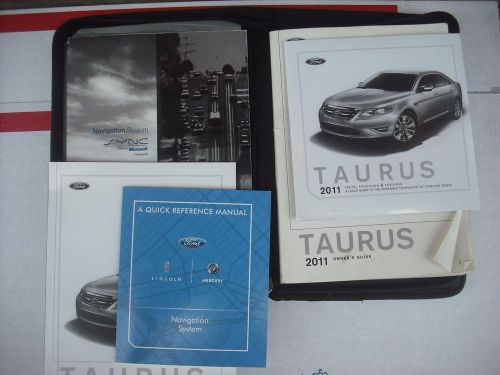 2011 ford taurus  owners manual &amp; case &amp; dvd