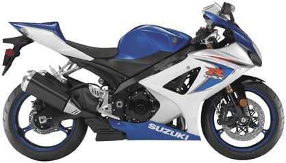Newray die-cast 1:12 scale motorcycle gsx-r1000 blue/white 2008