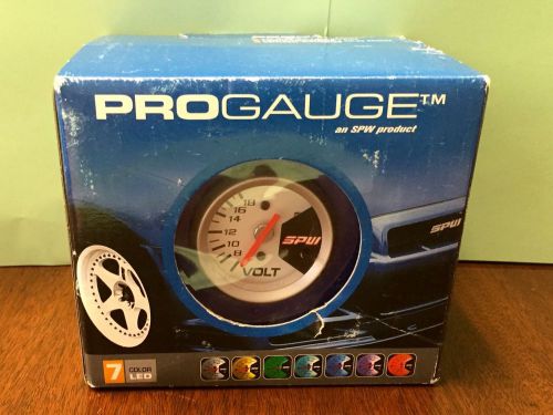 Spw progauge 7 color led volt gauge push button for 52mm hole