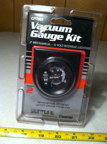 Suntune vaccum gauge kit 2&#034; 12 volt internal light