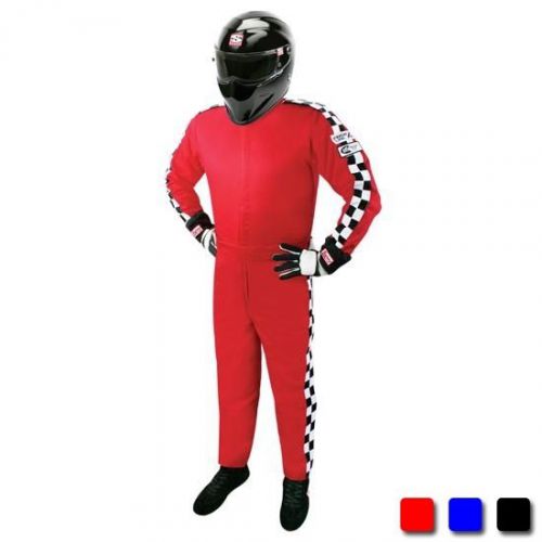 Finishline sfi-1 qualifier one piece racing suit, black, us mens, size xl