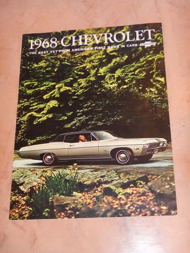 Original 1968 chevrolet chevy dealer sales brochure  (lot 63)