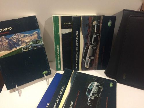 2004 04 land rover discovery owners manual kit 8/pc set....#254
