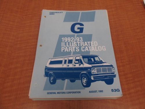 Nos gm parts illustration catalog g van 1992-1993