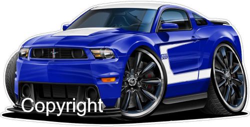 2012 ford mustang boss 302 wall graphic vinyl decal man cave boys room truck new